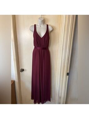 Vera Wang Cranberry Maxi Dress size 4